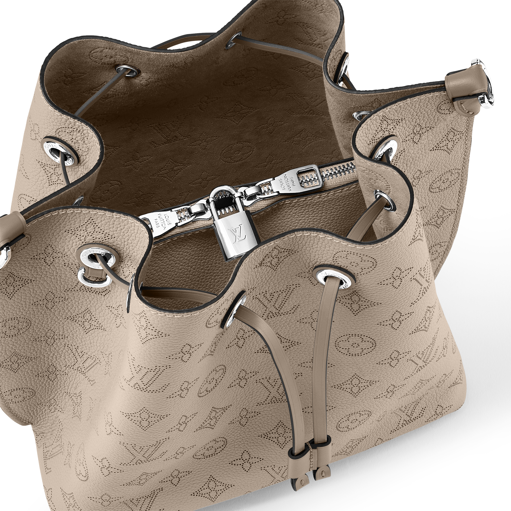 Muria Black Leather Bucket Bag, Crossbody Purse | LOUIS